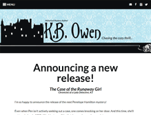 Tablet Screenshot of kbowenmysteries.com